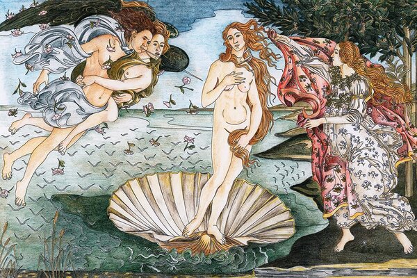 Tapet reproducere Nașterea lui Venus - Sandro Botticelli