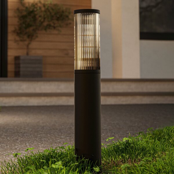 EGLO Luceafăr cu piedestal Salle, înălțime 46,5 cm, negru, aluminiu, Negru, Aluminiu, Modern