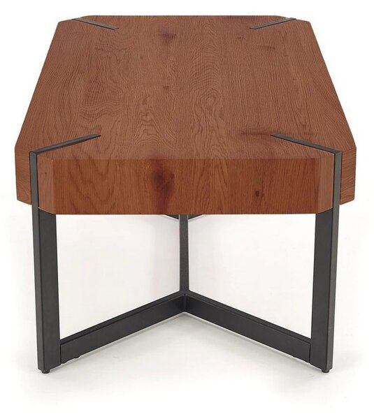 Masuta cafea LAVIDA, nuc/negru, 110x60x43 cm
