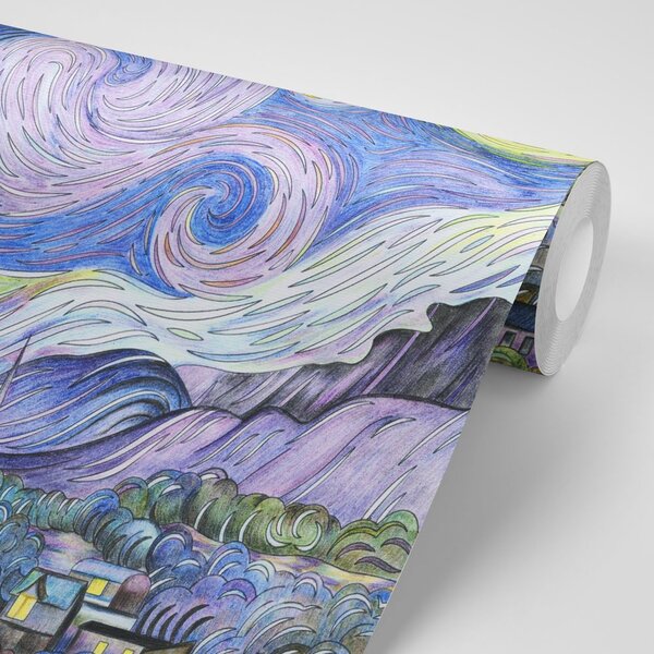 Tapet Noapte înstelată - Vincent van Gogh