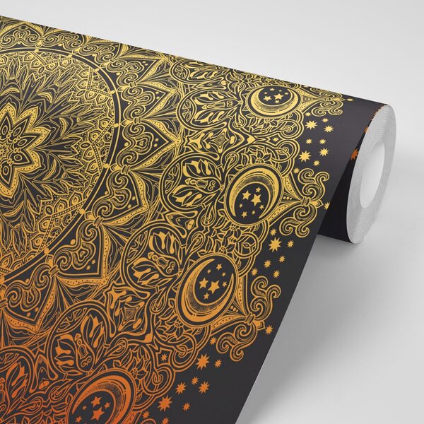 Tapet Mandala de aur orientală