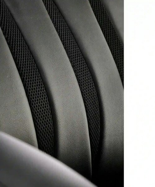Scaun birou ROMANO, negru, piele ecologica/metal, 65x72x113/121 cm