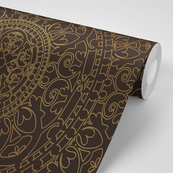 Tapet ornament oriental de aur