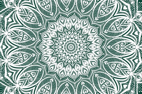 Tapet Mandala de armonie pe fundal verde