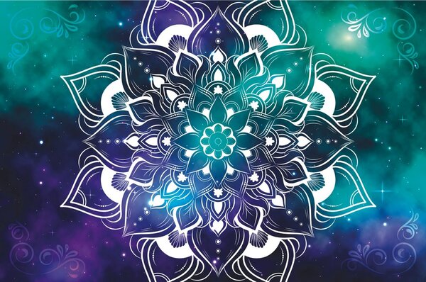 Tapet Mandala modernă cu model oriental