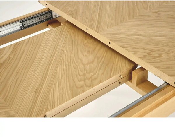 Masa extensibila EDMONDO, stejar, PAL laminat/furnir, 160/240x90x75 cm