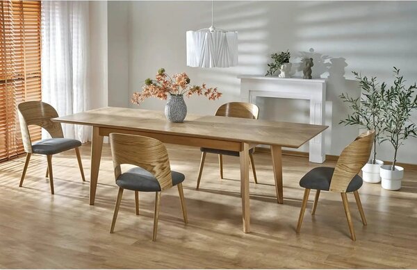 Masa extensibila EDMONDO, stejar, PAL laminat/furnir, 160/240x90x75 cm