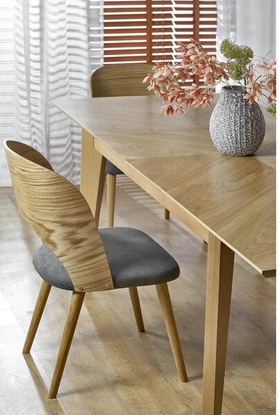 Masa extensibila EDMONDO, stejar, PAL laminat/furnir, 160/240x90x75 cm