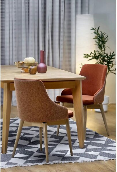 Masa extensibila EDMONDO, stejar, PAL laminat/furnir, 160/240x90x75 cm