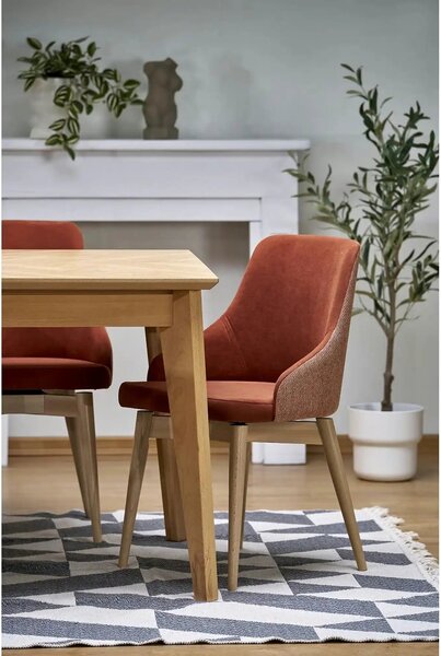 Masa extensibila EDMONDO, stejar, PAL laminat/furnir, 160/240x90x75 cm