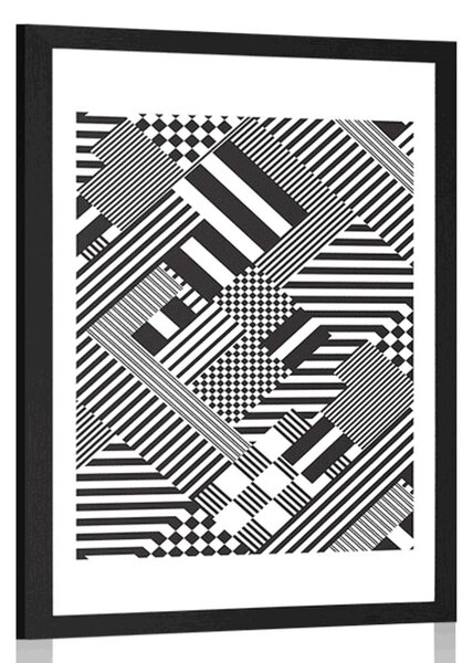 Poster cu passepartout modele discrete în design unic