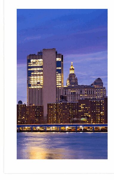 Poster cu passepartout Brooklyn de noapte