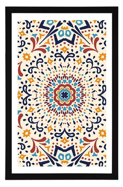Poster cu passepartout model etnic unic