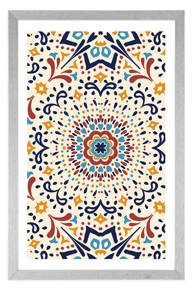 Poster cu passepartout model etnic unic