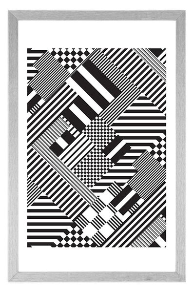 Poster cu passepartout modele discrete în design unic