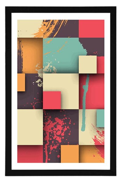 Poster cu passepartout textură abstractă