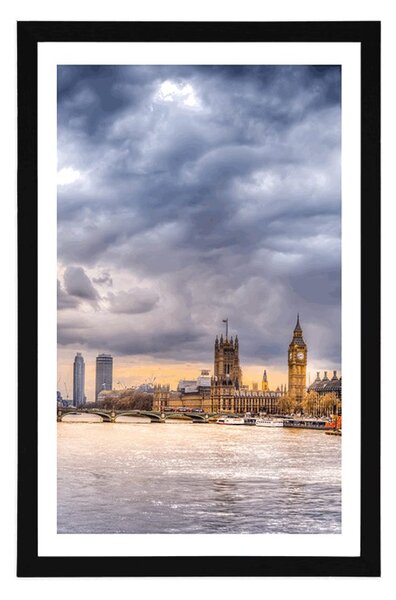 Poster cu passepartout Londra unică