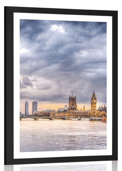 Poster cu passepartout Londra unică