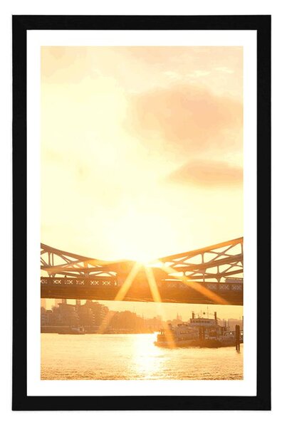 Poster cu passepartout Tower Bridge în Londra