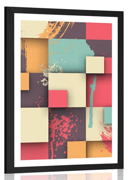 Poster cu passepartout textură abstractă