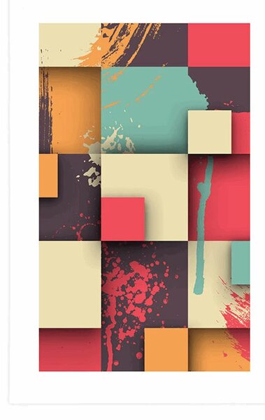 Poster cu passepartout textură abstractă