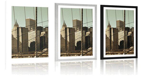 Poster cu passepartout Manhattan