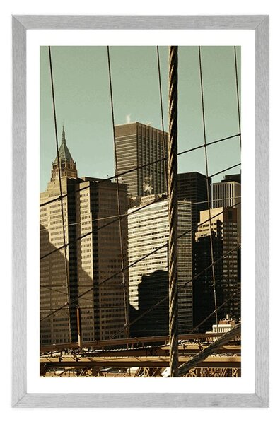 Poster cu passepartout Manhattan