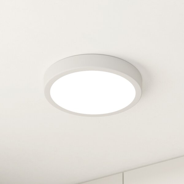 EGLO Plafonieră cu LED Fueva 5 IP44 3000K alb Ø21cm, Alb, Baie, Metal