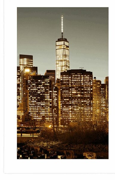 Poster cu passepartout centrul New York-ului