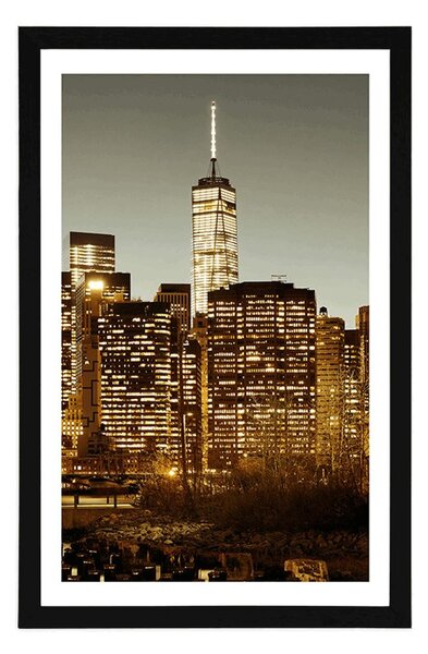 Poster cu passepartout centrul New York-ului
