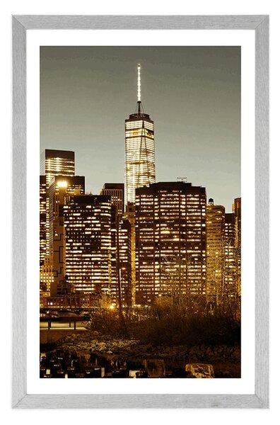Poster cu passepartout centrul New York-ului