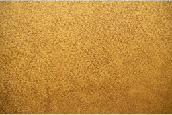Scaun HUGO 1, galben mustar/negru, stofa catifelata/lemn de fag, 43x40