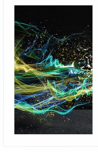 Poster cu passepartout abstracție modernă colorată