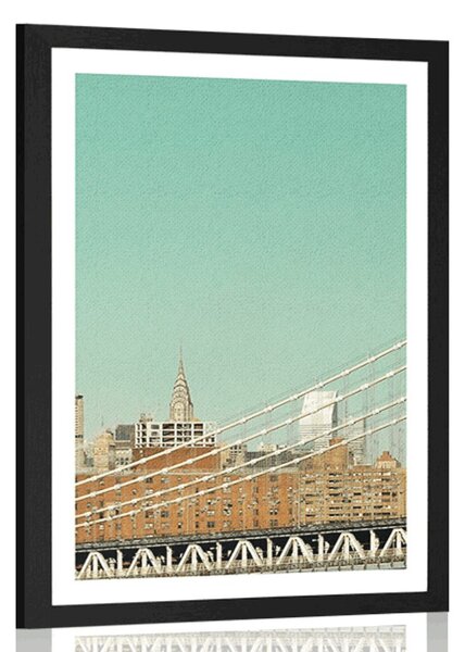Poster cu passepartout zgârie-nori în New York