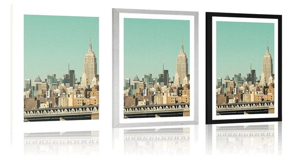 Poster cu passepartout New York magic