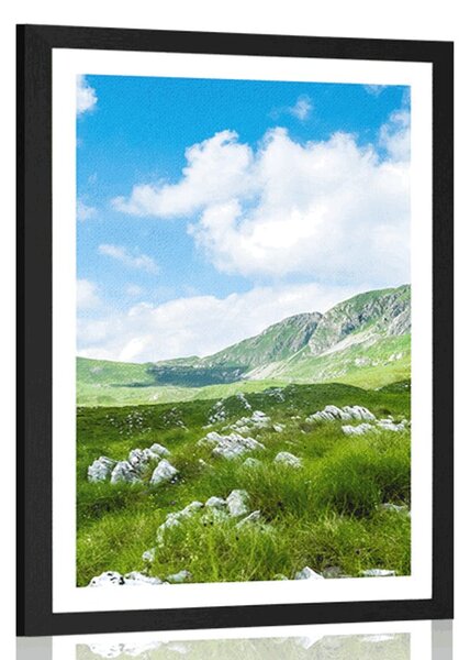 Poster cu passepartout vale în Muntenegru