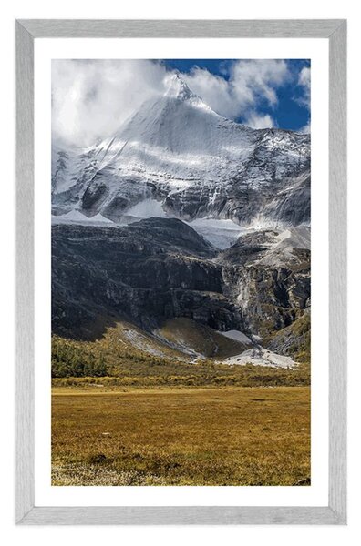 Poster cu passepartout peisaj montan maiestuos