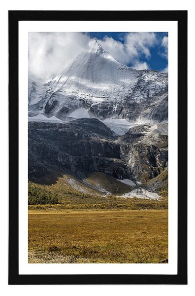 Poster cu passepartout peisaj montan maiestuos