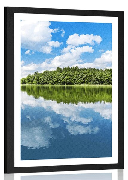 Poster cu passepartout natura în perioada de vară