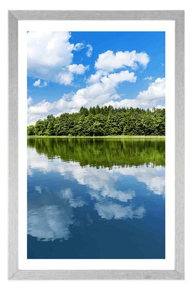 Poster cu passepartout natura în perioada de vară