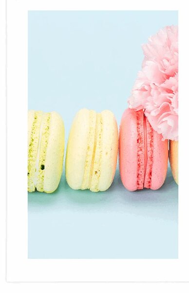 Poster cu passepartout macaroons delicioase