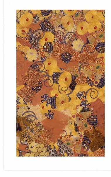 Poster cu passepartout abstracție inspirată de G. Klimt