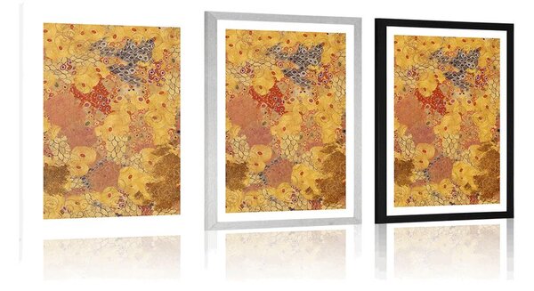 Poster cu passepartout abstracție în stilul lui G. Klimt