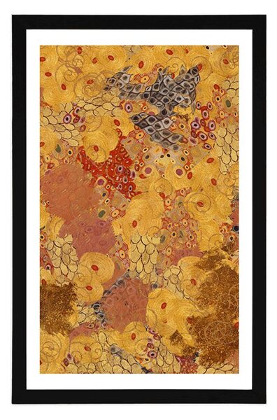 Poster cu passepartout abstracție în stilul lui G. Klimt