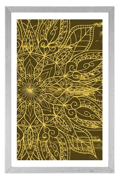 Poster cu passepartout textură de Mandala