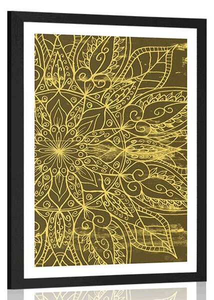 Poster cu passepartout textură de Mandala