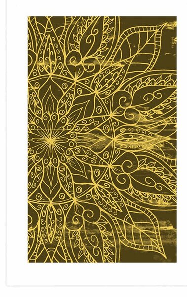 Poster cu passepartout textură de Mandala