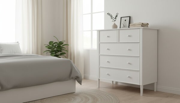Comoda TEANA, alb, 80x40x95 cm