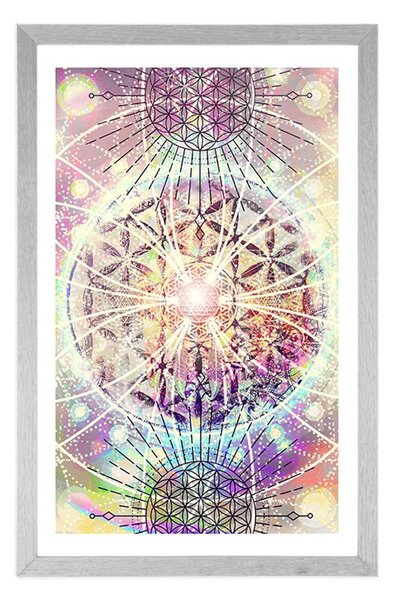 Poster cu passepartout Mandala în design interesant