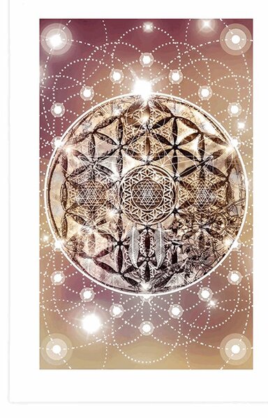 Poster cu passepartout Mandala fermecătoare